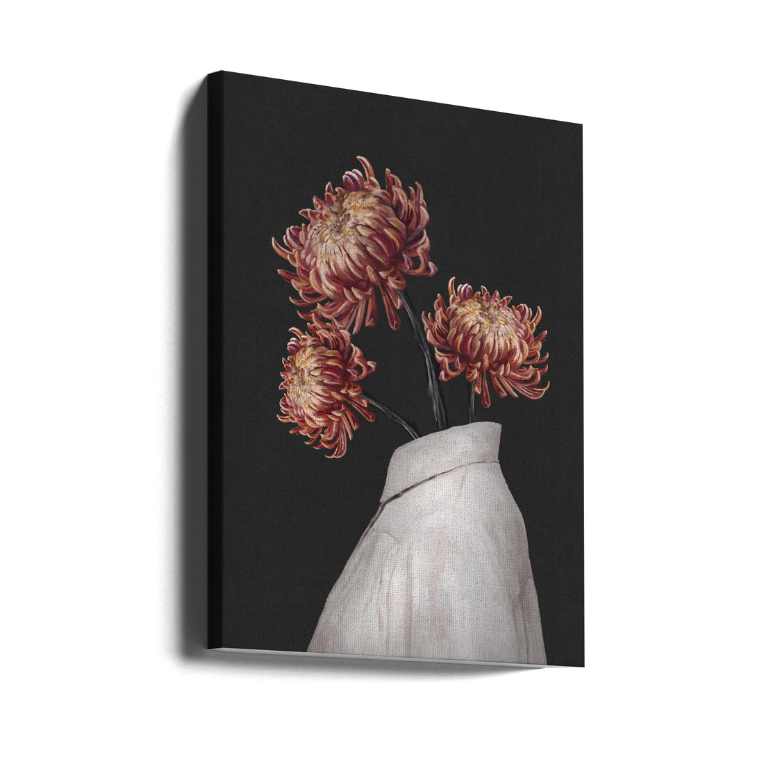 In Bloom Dark by Gabriella Roberg | Floral Portrait Art, Large Canvas Wall Art Print | Artsy Earth