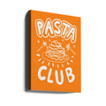 Pasta Club by Studio Dolci | Italian Food Illustration, Large Canvas Wall Art Print | Artsy Earth