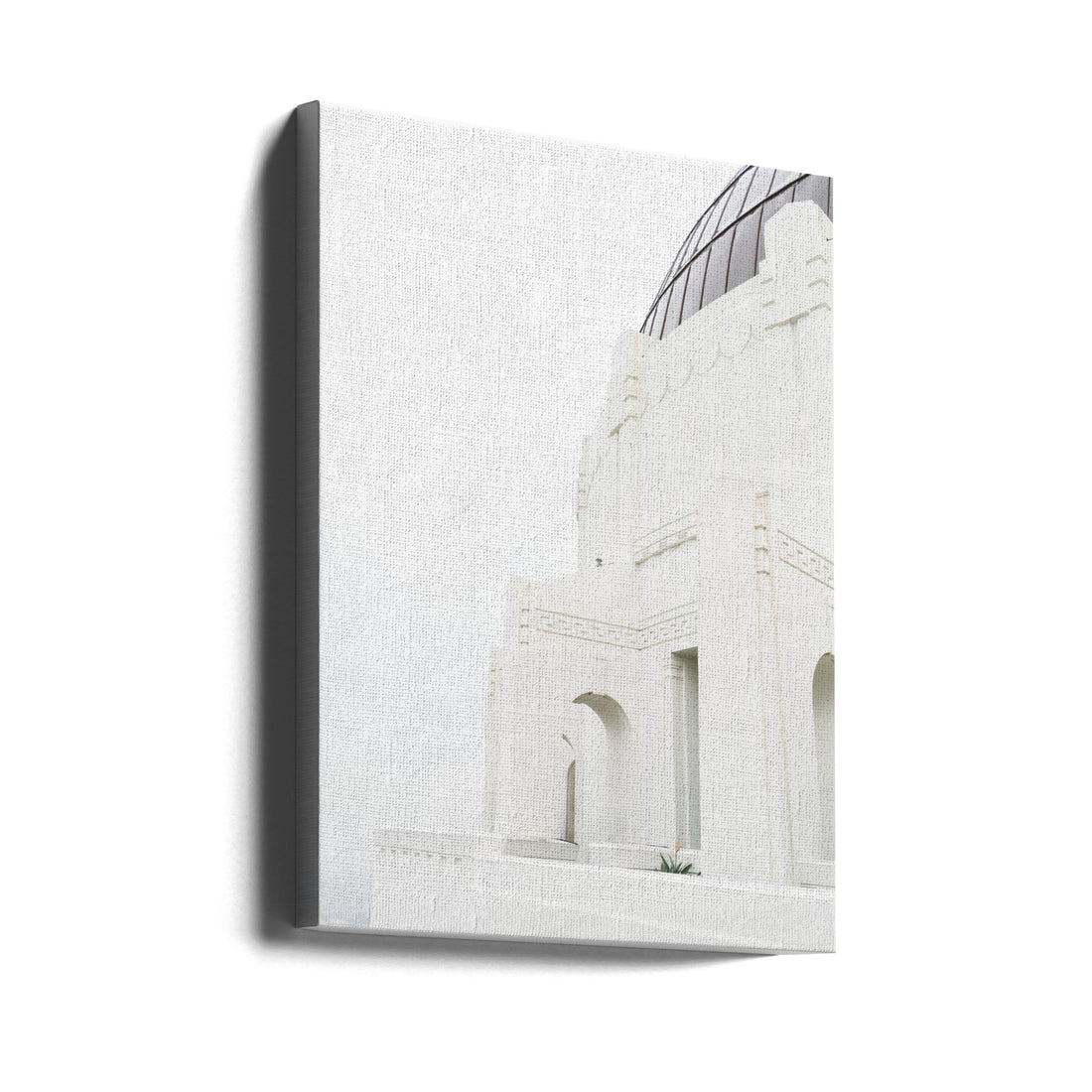 Griffith Observatory by Bethany Young | Foggy Urban Architecture, Large Canvas Wall Art Print | Artsy Earth