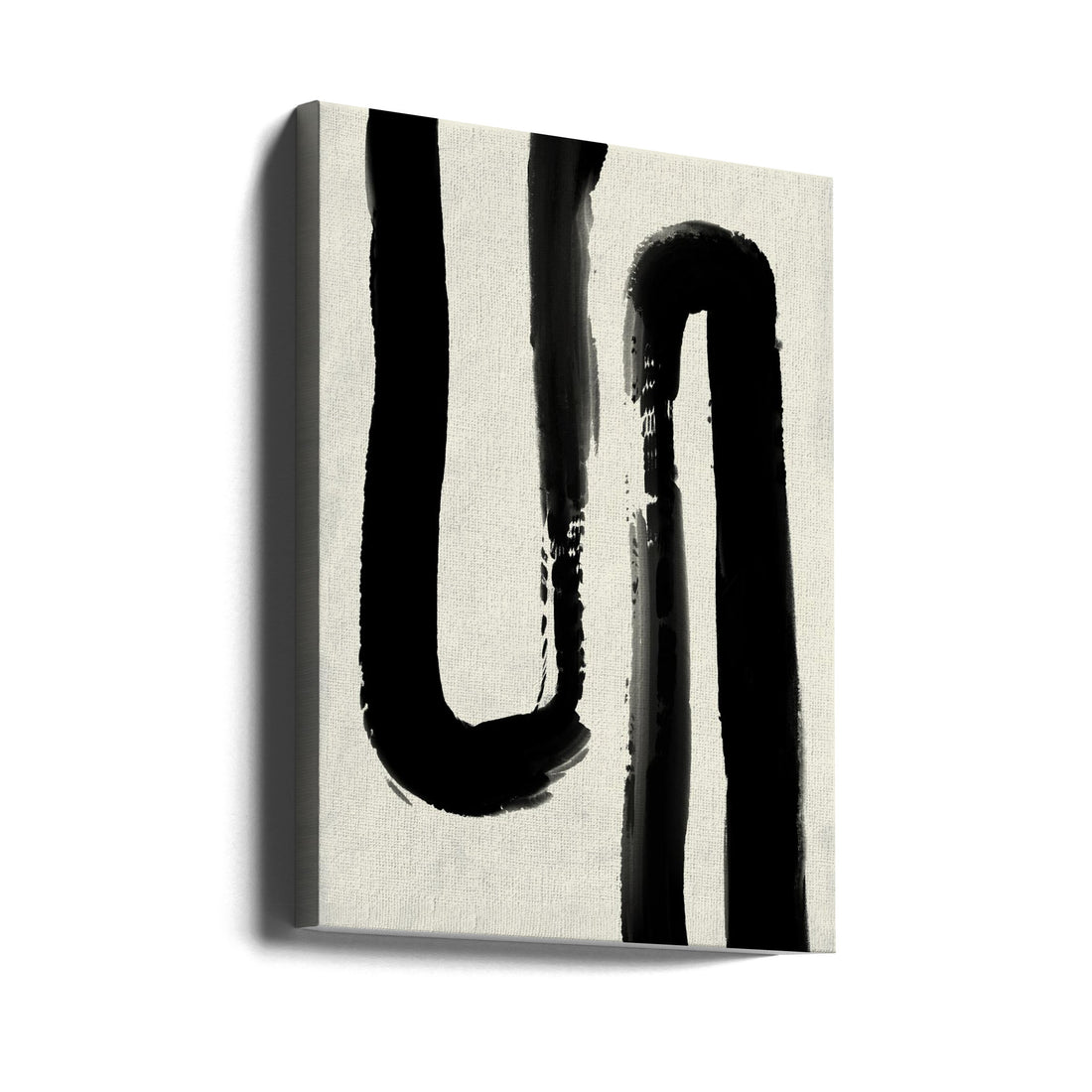 Black Strokes No 4 by Treechild | Abstract Monochrome Sketch, Large Canvas Wall Art Print | Artsy Earth