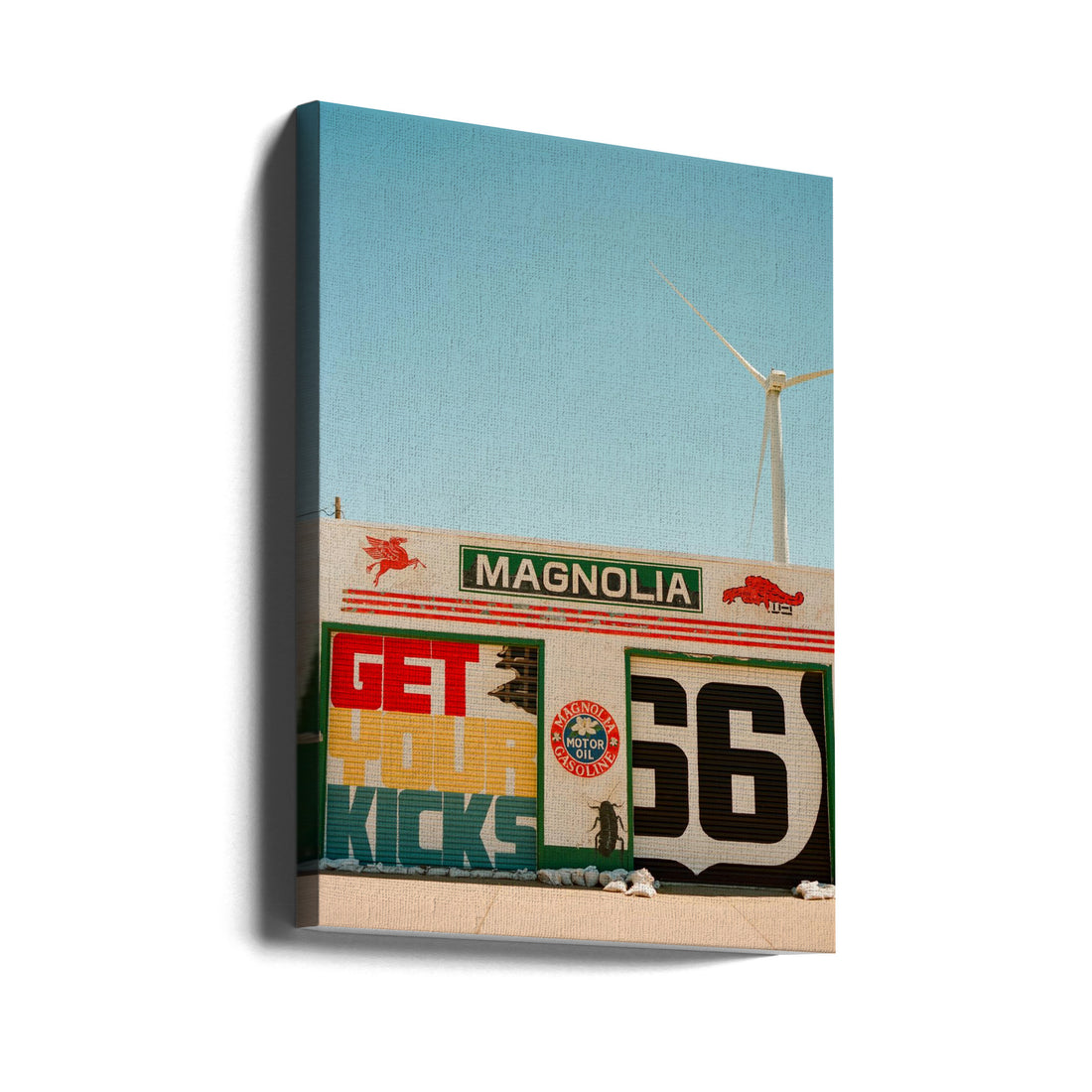 Route 66 VI by Bethany Young | Gas Station Photography, Large Canvas Wall Art Print | Artsy Earth