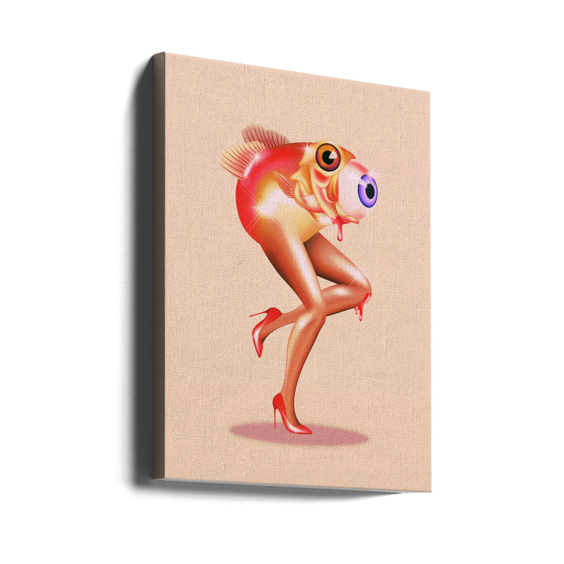 Fish With Legs by Paulina Almira | Surreal Digital Art, Large Canvas Wall Art Print | Artsy Earth