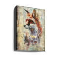 Fox Wild Animal by Rafal Kulik | Vintage Animal Illustration, Large Canvas Wall Art Print | Artsy Earth