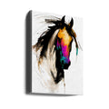 Horse Tribal Art by Rafal Kulik | Abstract Horse Illustration, Large Canvas Wall Art Print | Artsy Earth