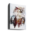 Owl Vintage Illustration by Rafal Kulik | Painted Bird Portrait, Large Canvas Wall Art Print | Artsy Earth