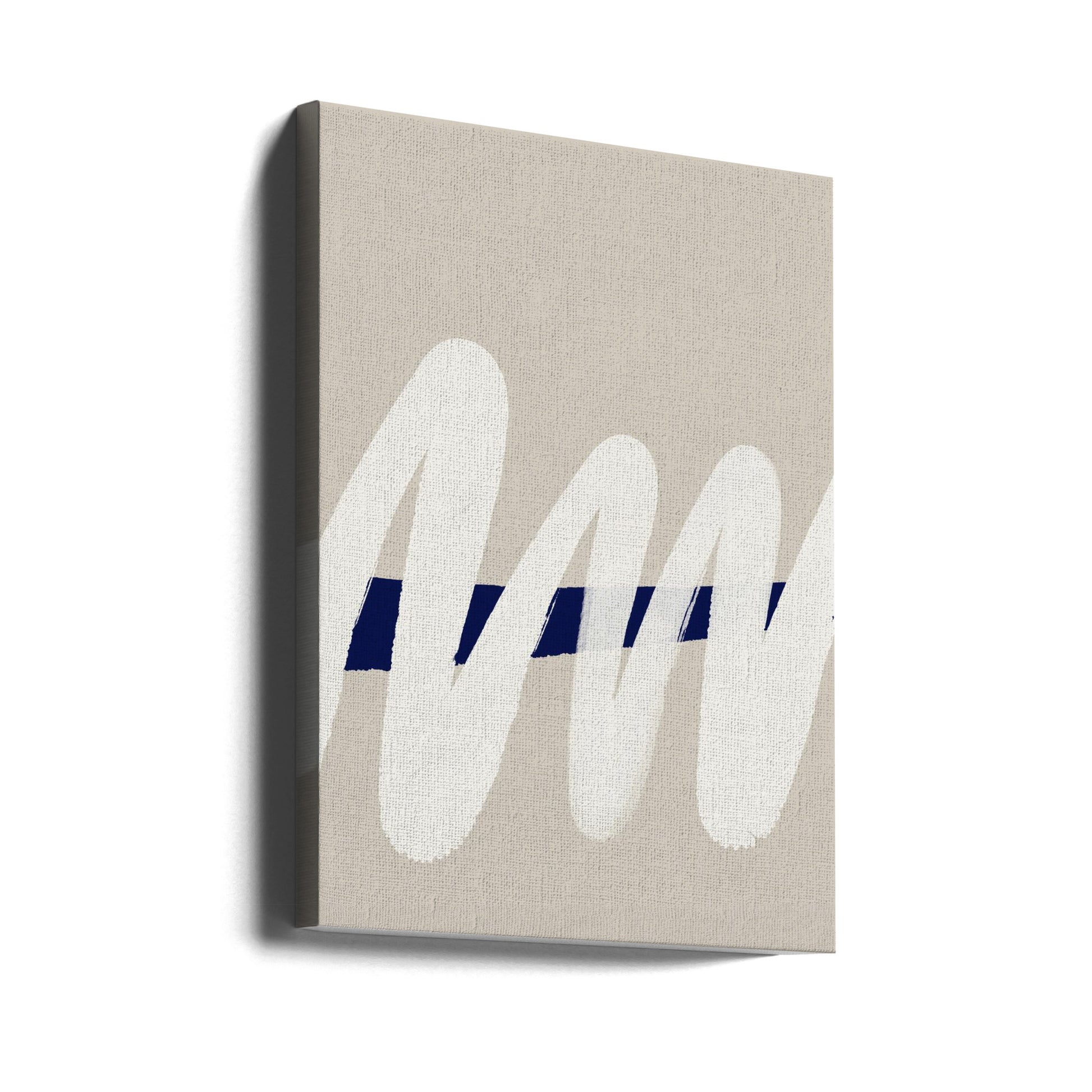 White Wave No 6 by Treechild | Abstract Wave Design, Large Canvas Wall Art Print | Artsy Earth