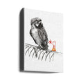 Polly wants a cracker by Sara W Nelin | Bird Line Drawing, Large Canvas Wall Art Print | Artsy Earth