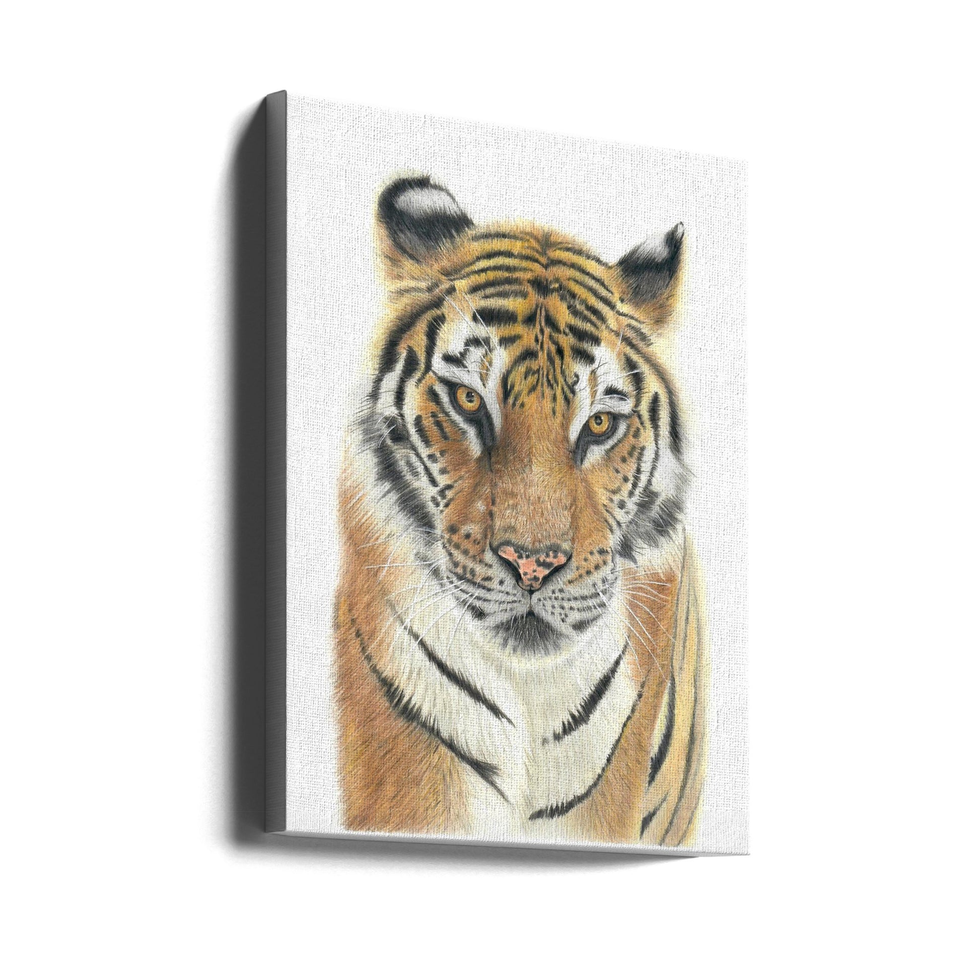 Tiger Portrait by Angelica Diehn | Wildlife Animal Painting, Large Canvas Wall Art Print | Artsy Earth