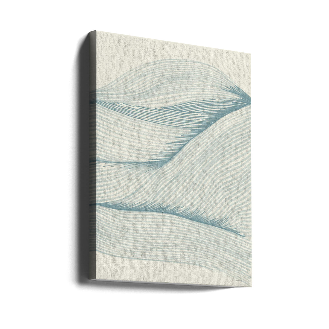 Ocean in lines 02 by Lucrecia Caporale | Abstract Ocean Lines, Large Canvas Wall Art Print | Artsy Earth