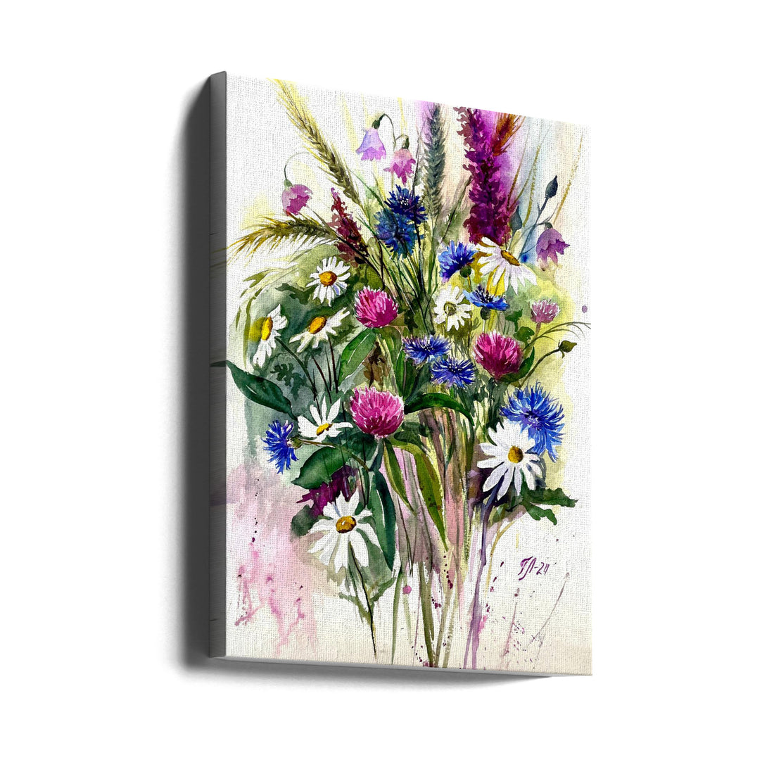 Wild Flowers by Tanya Lundmark | Watercolor Floral Art, Large Canvas Wall Art Print | Artsy Earth