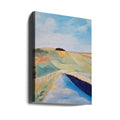 Fields and Road by Claire Whitehead | Painted Landscape Countryside, Large Canvas Wall Art Print | Artsy Earth