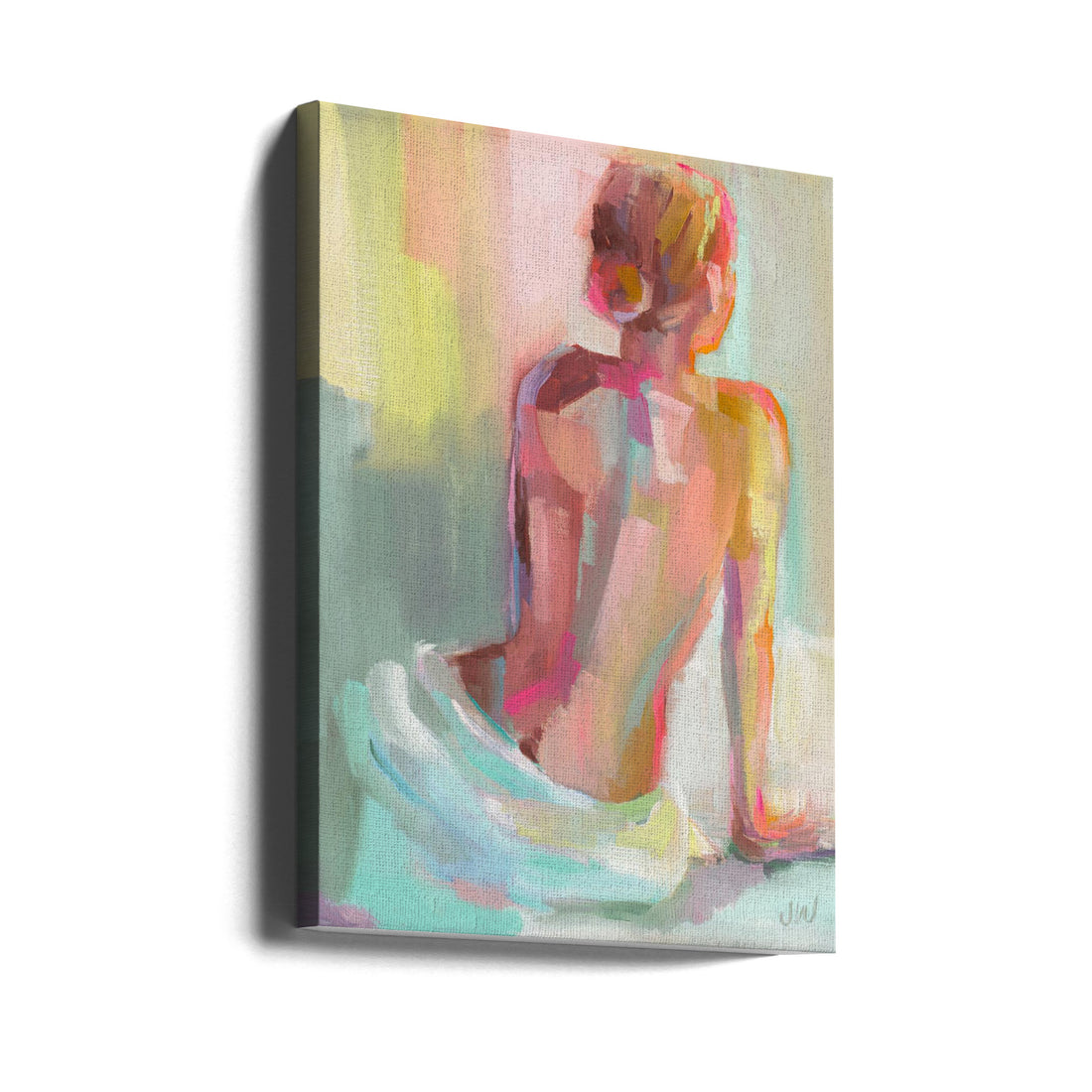 Woman Posing by Jenny Westenhofer | Modern Art Painting, Large Canvas Wall Art Print | Artsy Earth