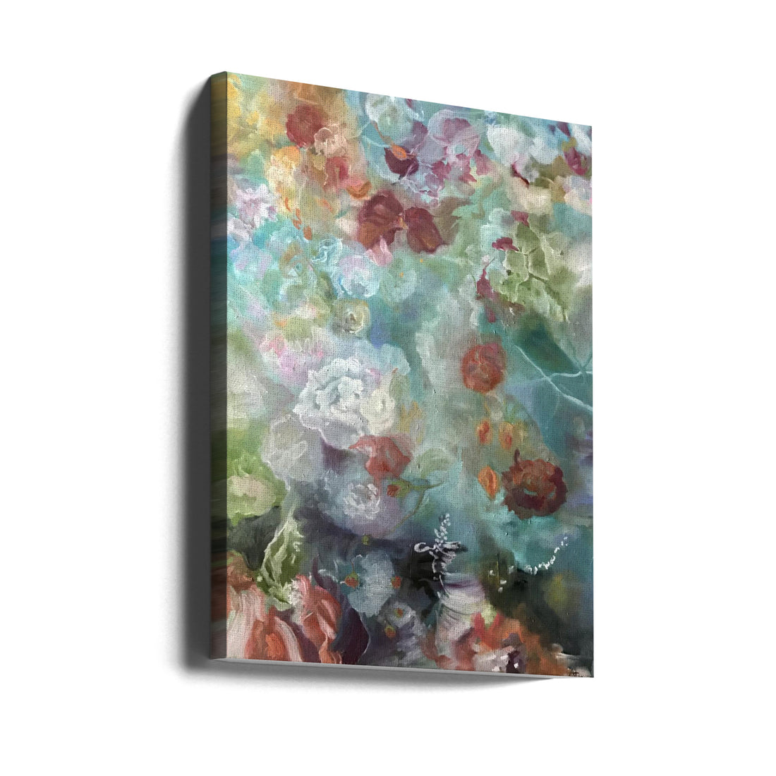 Abstract Floral Art by Alexandra Higgins | Acrylic Floral Painting, Large Canvas Wall Art Print | Artsy Earth