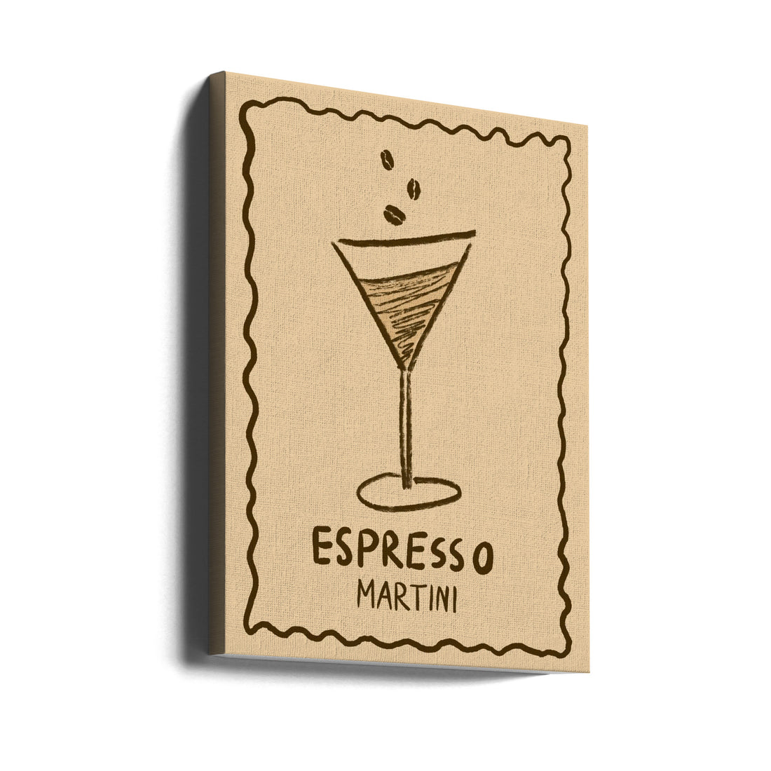 Espresso Martini Up by Studio Dolci | Food Drink Illustration, Large Canvas Wall Art Print | Artsy Earth