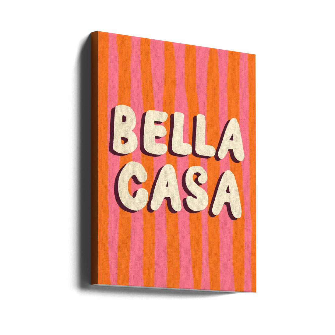 Bella Casa by Studio Dolci | Bold Typography Design, Large Canvas Wall Art Print | Artsy Earth