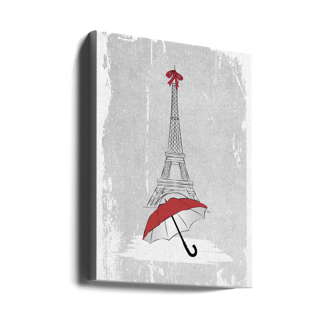 Rain In Paris by Martina | Minimalist Travel Art, Large Canvas Wall Art Print | Artsy Earth