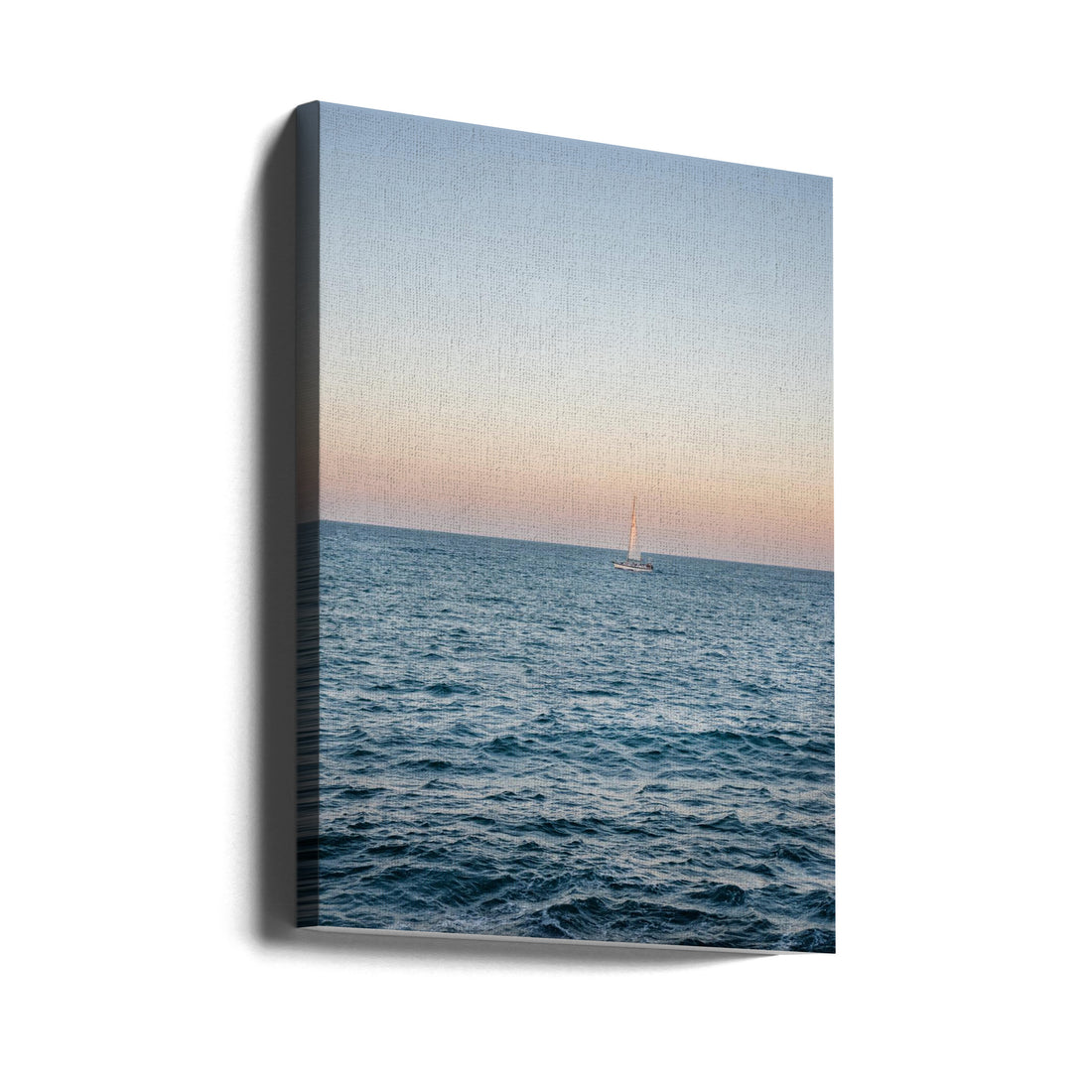 Amalfi Coast Sunset by Raisa Zwart | Peaceful Sailing Seascape, Large Canvas Wall Art Print | Artsy Earth