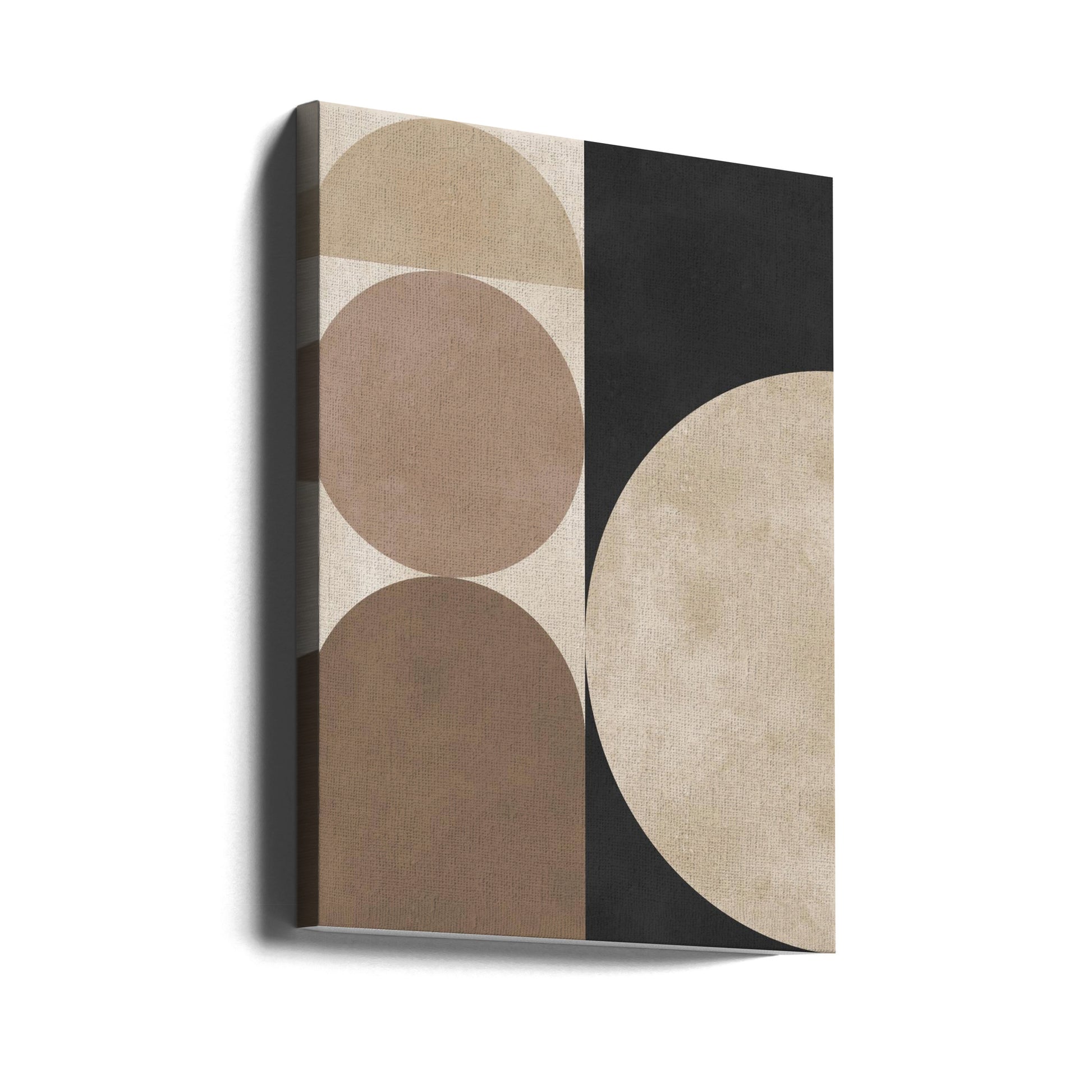 Brown Geometry by Vitor Costa | Abstract Geometric Painting, Large Canvas Wall Art Print | Artsy Earth