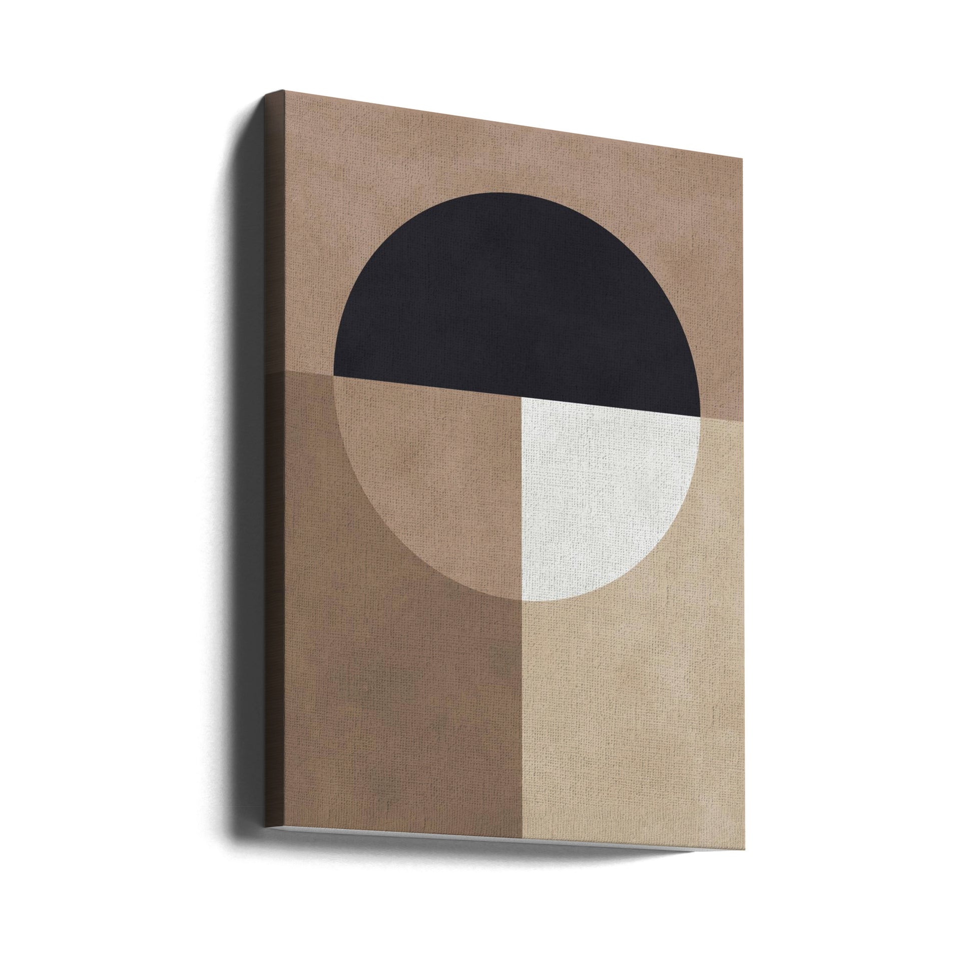 Brown Geometry by Vitor Costa | Abstract Geometric Minimalist, Large Canvas Wall Art Print | Artsy Earth