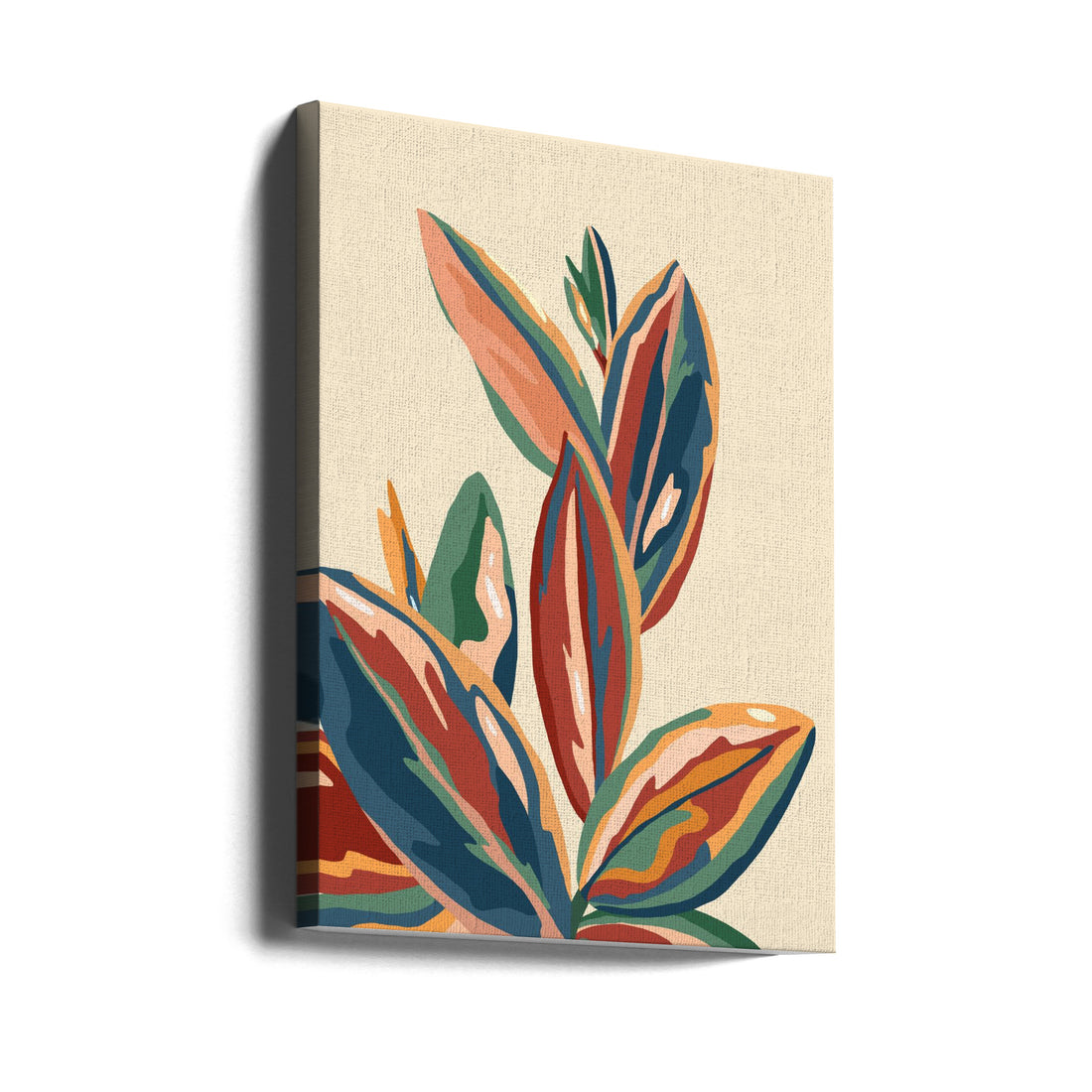 Mediterranean Botanical by Uma Gokhale | Painted Floral Garden, Large Canvas Wall Art Print | Artsy Earth