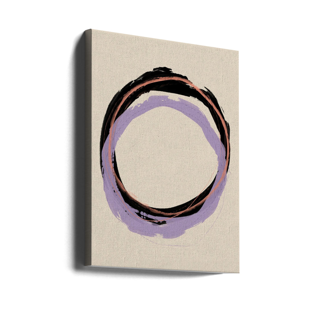 Purple Ring Art by Treechild | Abstract Circle Sketch, Large Canvas Wall Art Print | Artsy Earth