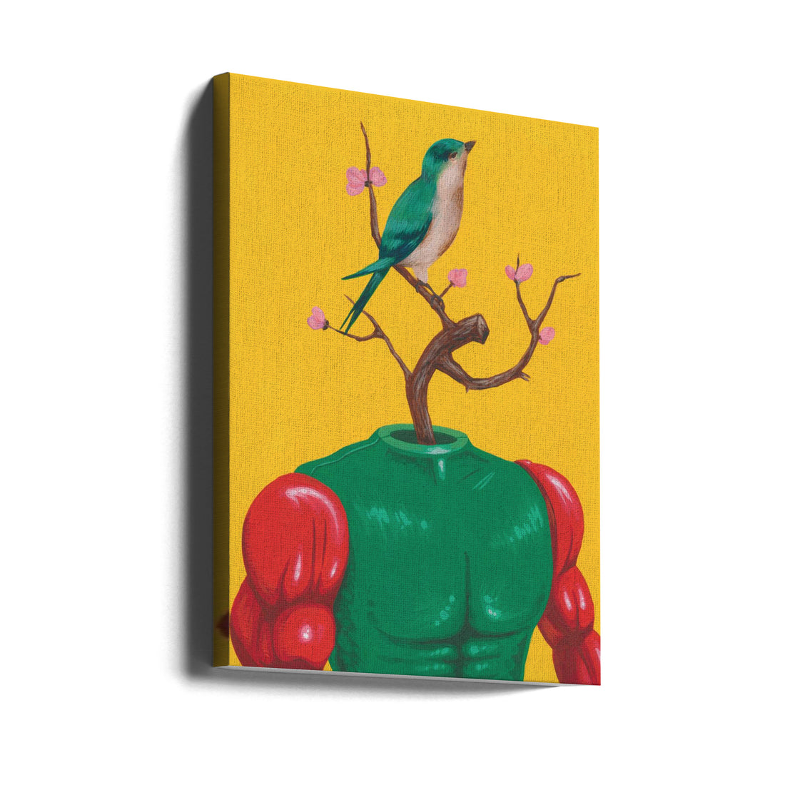 Cartoon Bird Drawing by Famous When Dead | Abstract Bird Illustration, Large Canvas Wall Art Print | Artsy Earth