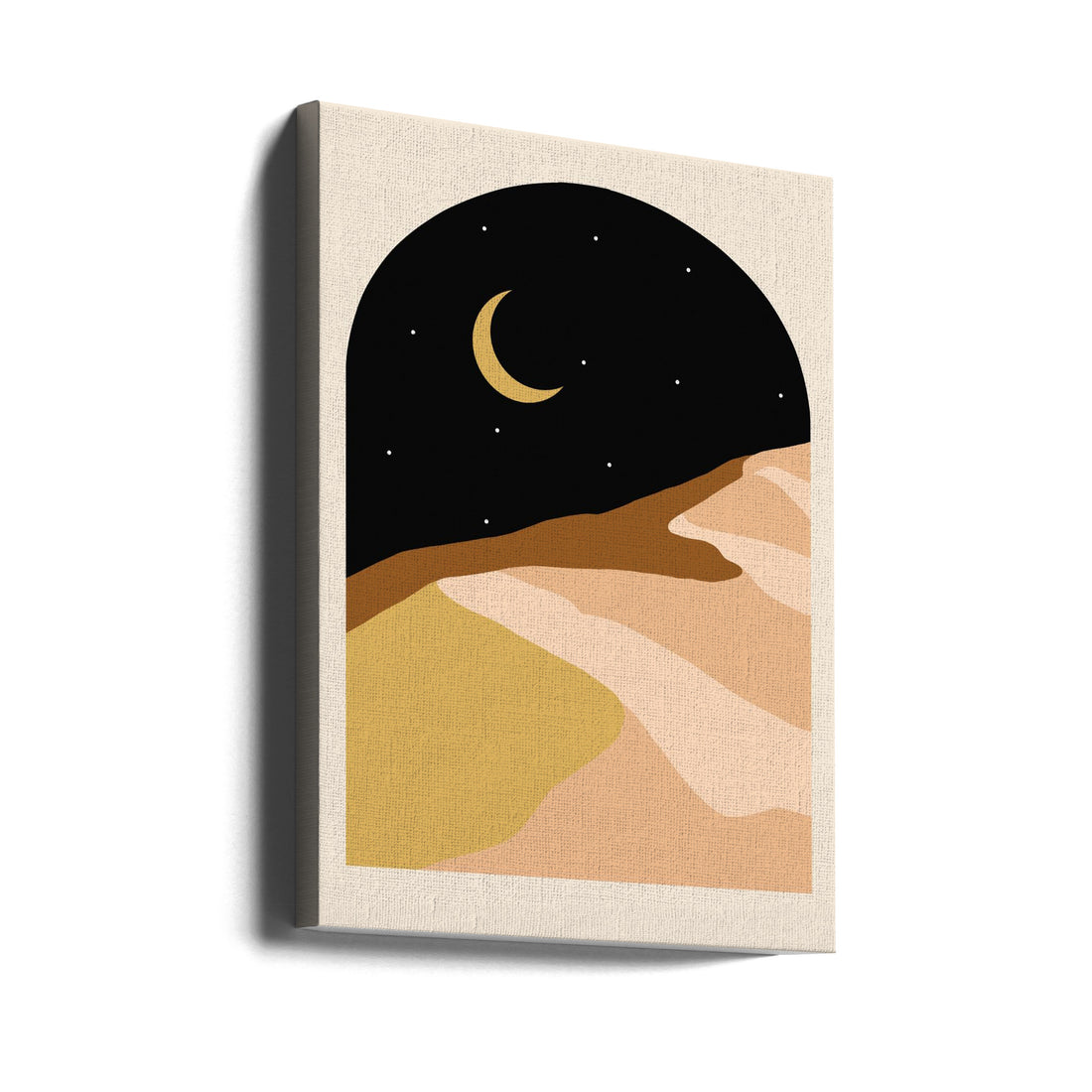 Desert Nights by Uma Gokhale | Vintage Desert Landscape, Large Canvas Wall Art Print | Artsy Earth