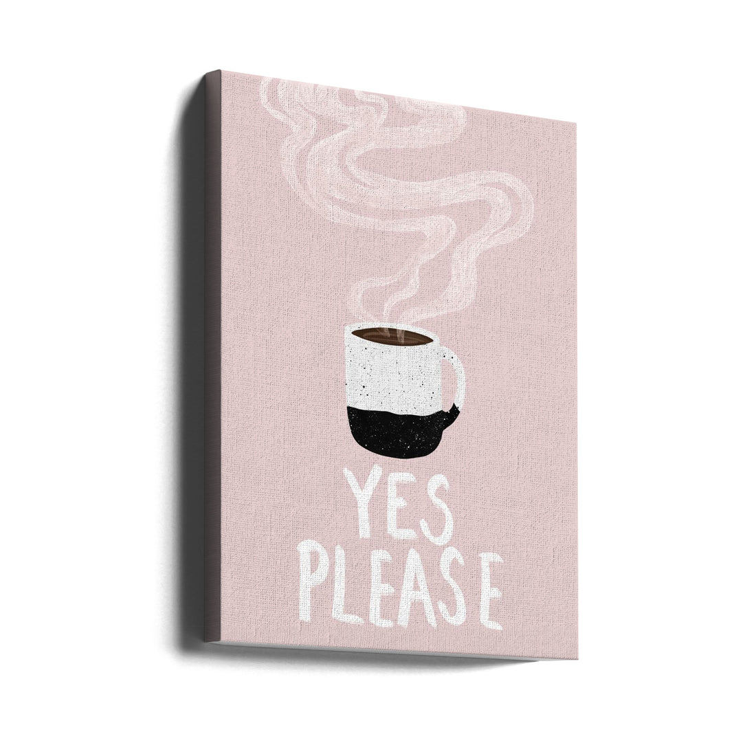 Yes Please Coffee by Emeliemaria | Coffee Cup Design, Large Canvas Wall Art Print | Artsy Earth