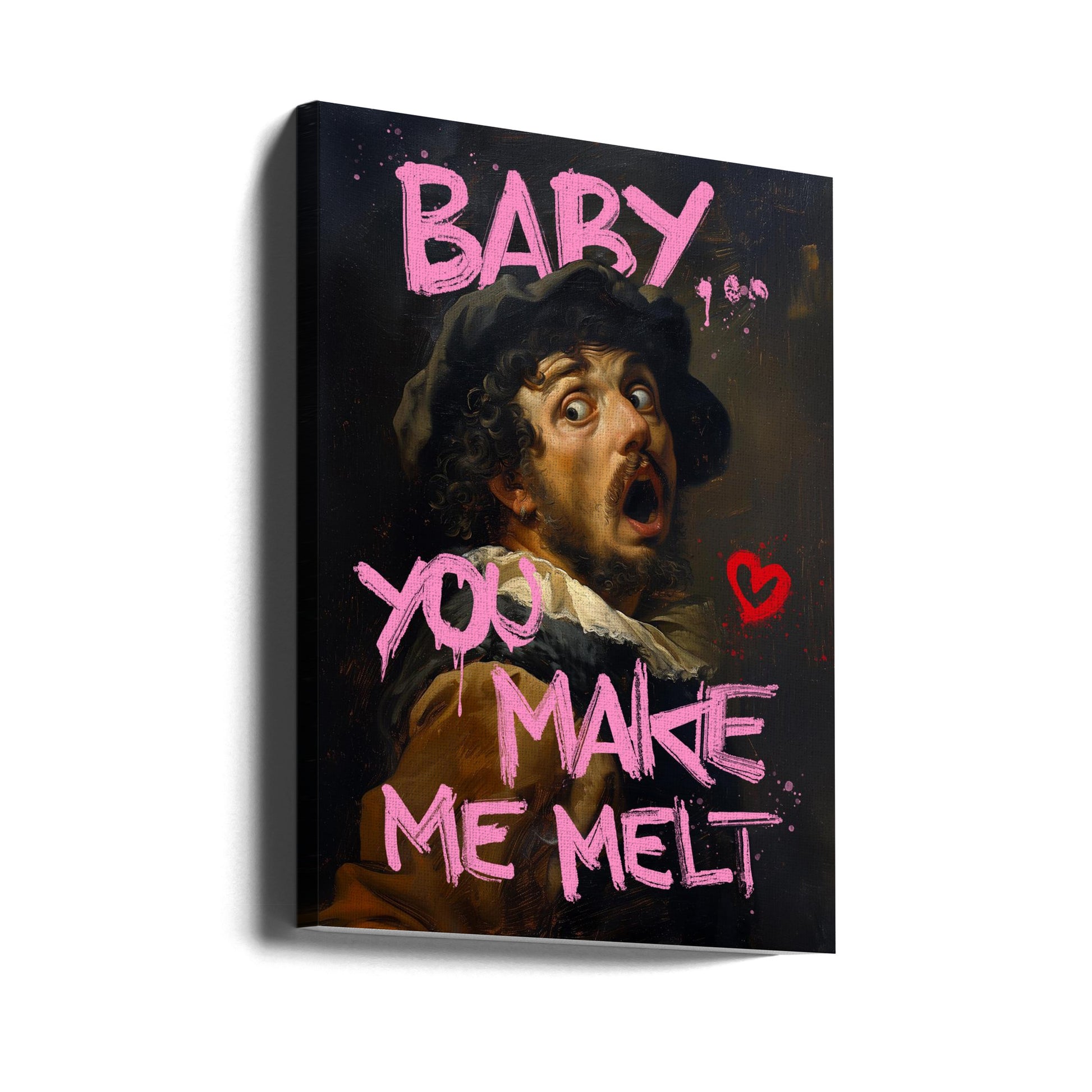 Baby You Make Me Melt by Dikhotomy | Surreal Pop Art Portrait, Large Canvas Wall Art Print | Artsy Earth