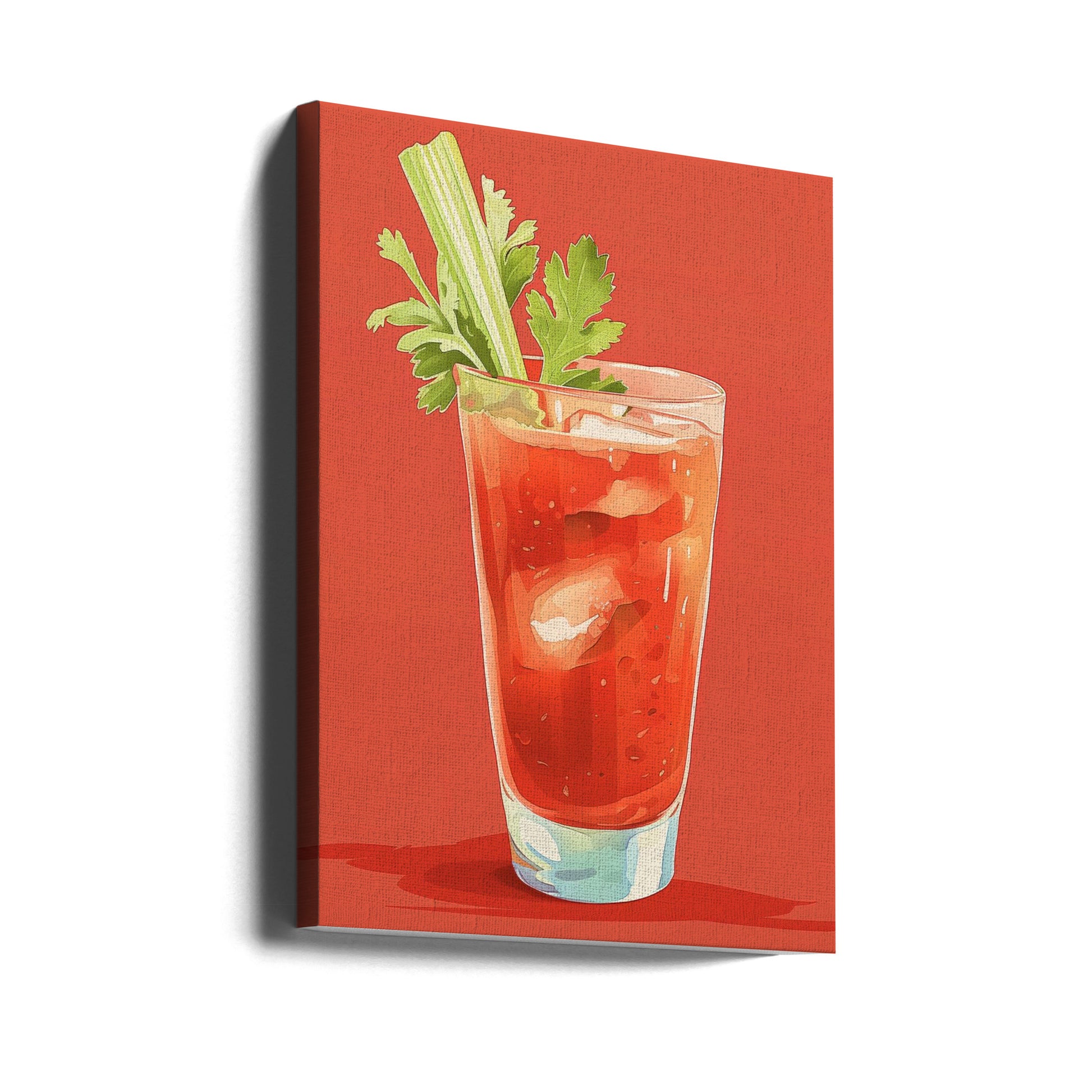 Bloody Mary by Jolly And Dash | Classic Cocktail Print, Large Canvas Wall Art Print | Artsy Earth