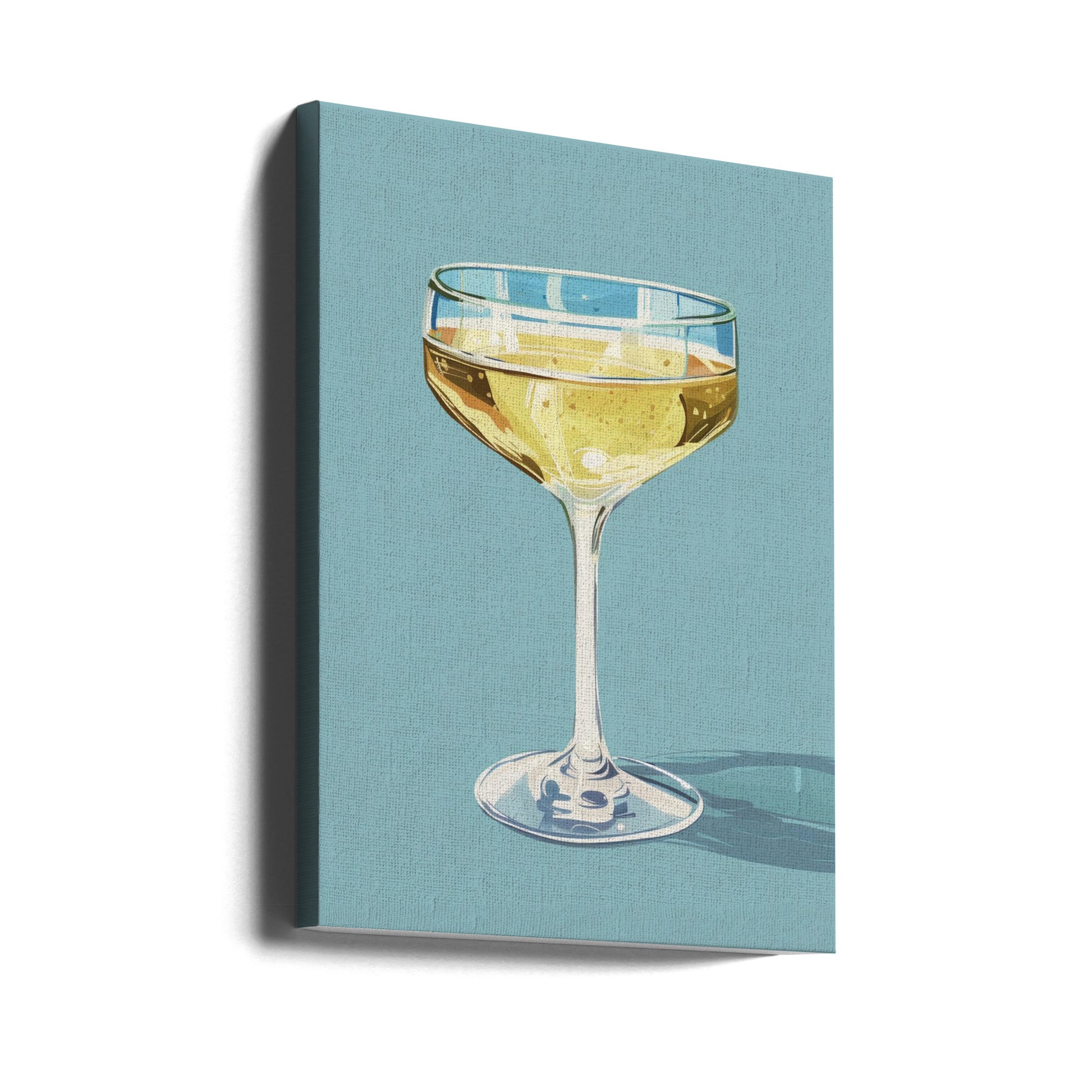 Champagne Dash by Jolly And Dash | Cocktail Bar Print, Large Canvas Wall Art Print | Artsy Earth