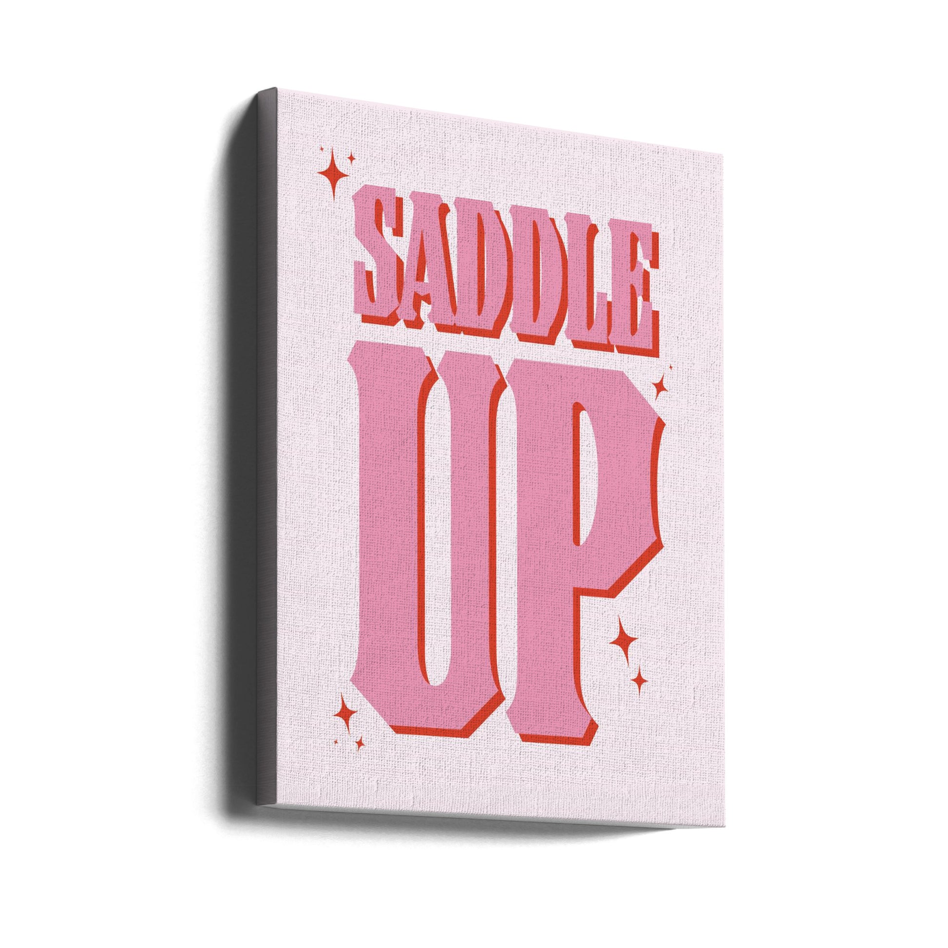 Saddle Up by Frankie Kerr-dineen | Western Typography Design, Large Canvas Wall Art Print | Artsy Earth