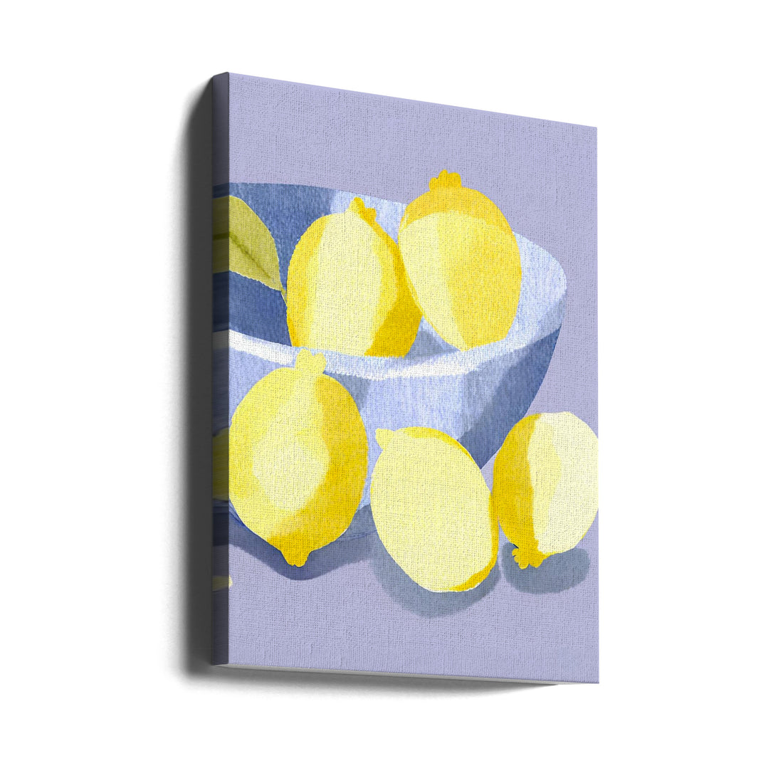 Fresh Lemon Bowl by Ohkimiko | Fresh Citrus Fruit, Large Canvas Wall Art Print | Artsy Earth