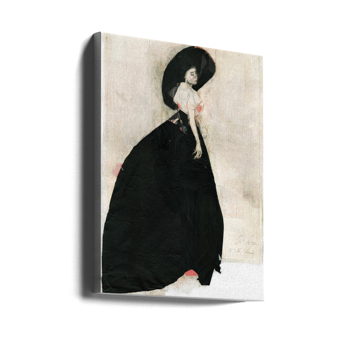 Toulouse-Lautrec Homage by Ute Rathmann | Fashion Illustration Study, Large Canvas Wall Art Print | Artsy Earth