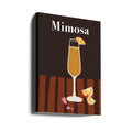 Mimosa Cocktail by Miho Art Studio | Classic Alcoholic Beverage, Large Canvas Wall Art Print | Artsy Earth