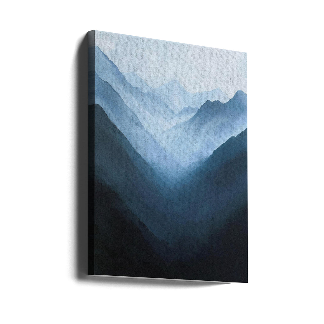 Mountain Poster by Bilge Paksoylu | Misty Mountain Landscape, Large Canvas Wall Art Print | Artsy Earth