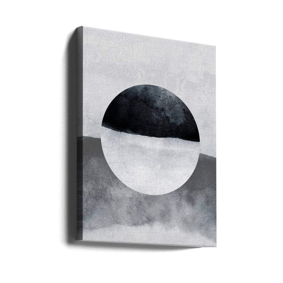 Minimalist Moon Art by Mareike Böhmer | Abstract Black And White, Large Canvas Wall Art Print | Artsy Earth