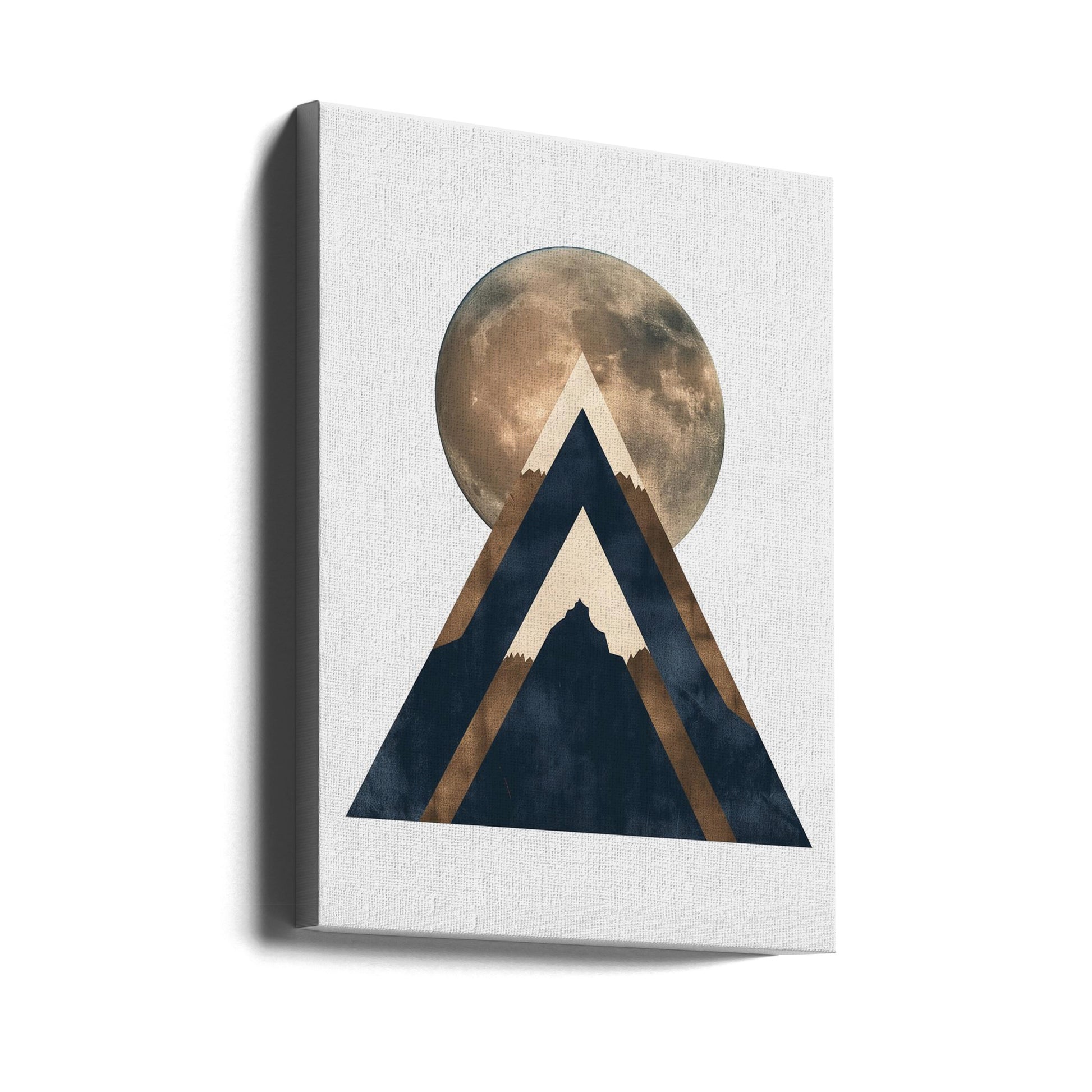 Bronze Moon by Mowzu | Abstract Night Landscape, Large Canvas Wall Art Print | Artsy Earth