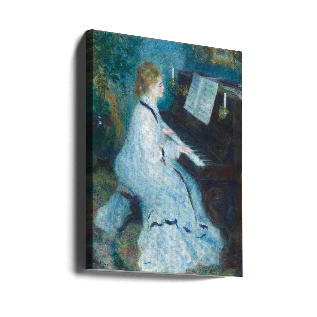 Woman At the Piano by Pierre Auguste Renoir | Modern Art Painting, Large Canvas Wall Art Print | Artsy Earth