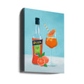 Aperol Spritz by Petra Lizde | Italian Cocktail Party, Large Canvas Wall Art Print | Artsy Earth