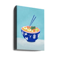 Ramen Bowl by Petra Lizde | Asian Food Illustration, Large Canvas Wall Art Print | Artsy Earth