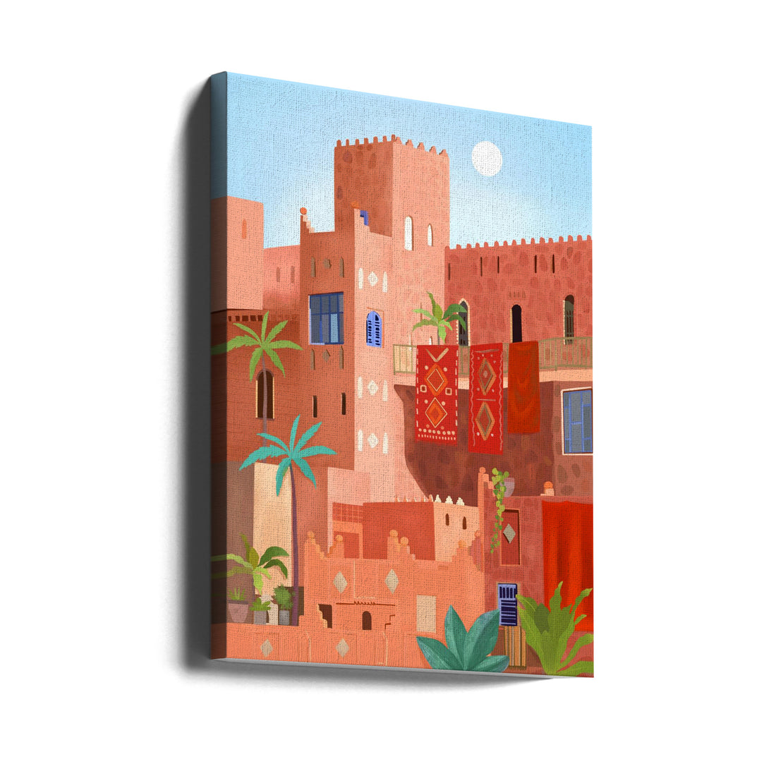 Kasbah Fort Poster by Petra Lizde | Historical Architecture Travel, Large Canvas Wall Art Print | Artsy Earth