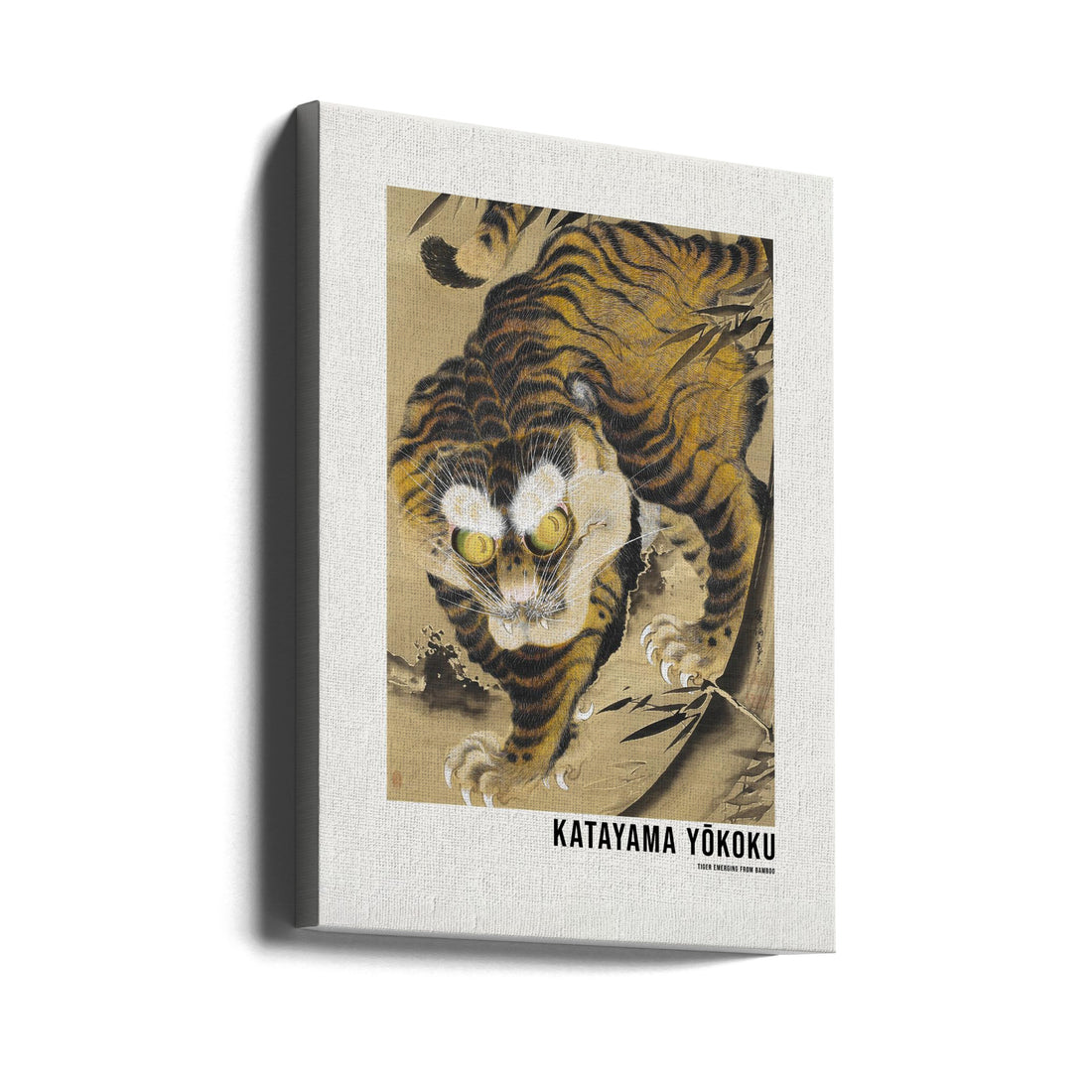 Tiger Emerging From Bamboo by Katayama Yokoku | Japanese Tiger Art, Large Canvas Wall Art Print | Artsy Earth