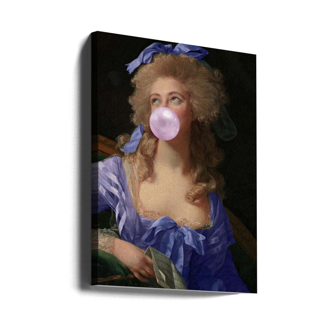 Madame Royal Blue by Grace Digital Art Co | Female Portrait Painting, Large Canvas Wall Art Print | Artsy Earth