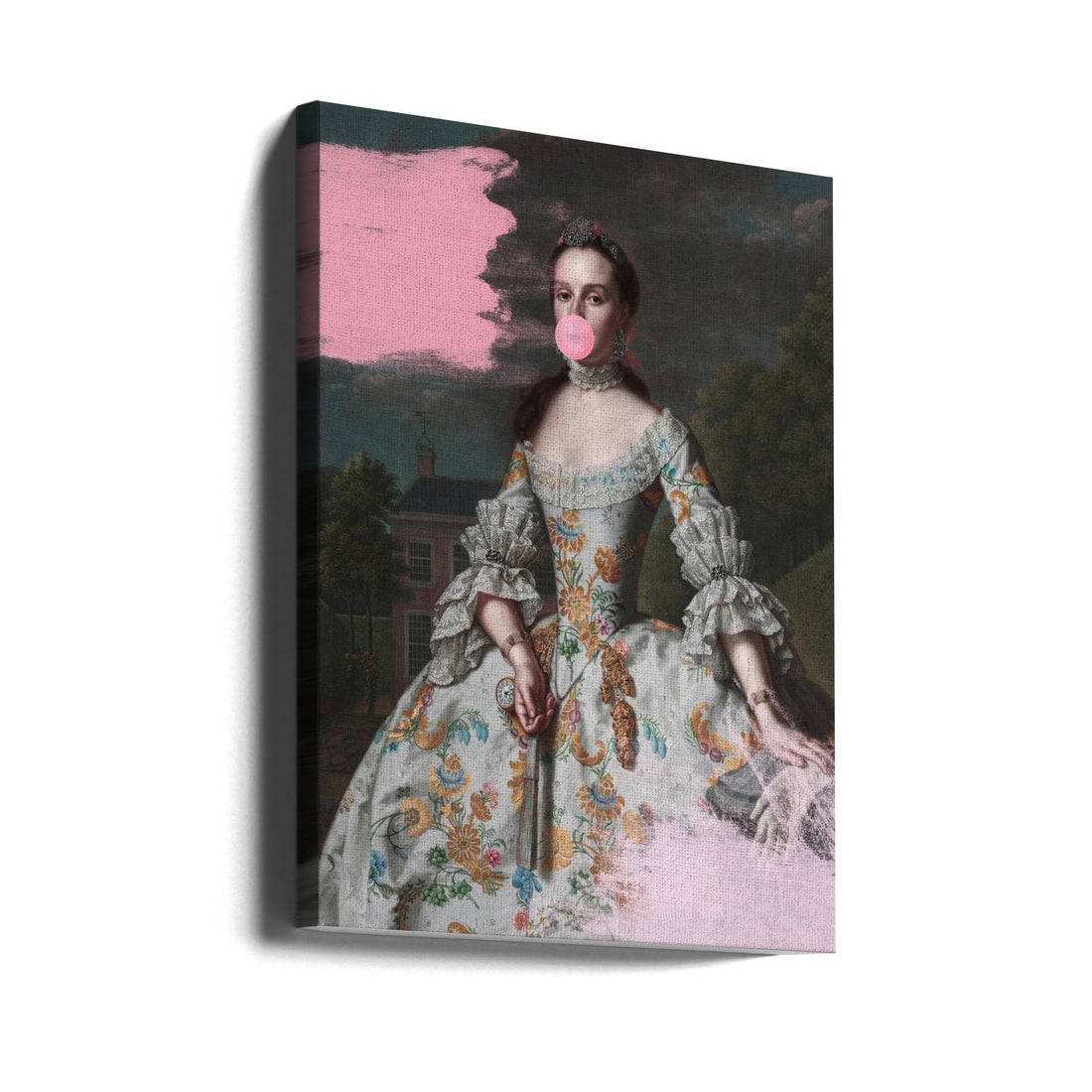 Portrait Lady Painting by Grace Digital Art Co | Victorian Fashion Portrait, Large Canvas Wall Art Print | Artsy Earth