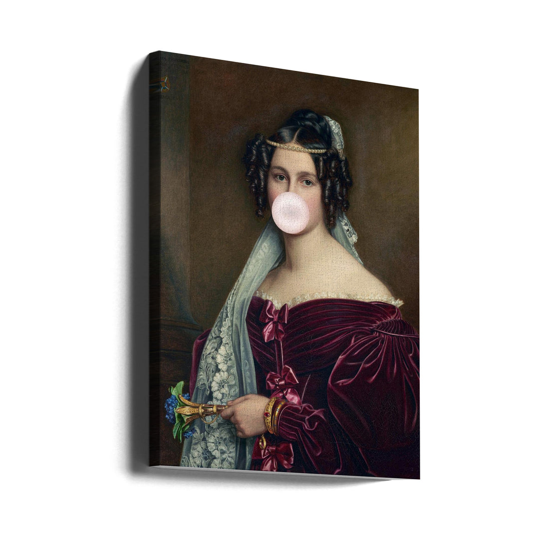 Lady Portrait Painting by Grace Digital Art Co | Painted Female Portrait, Large Canvas Wall Art Print | Artsy Earth