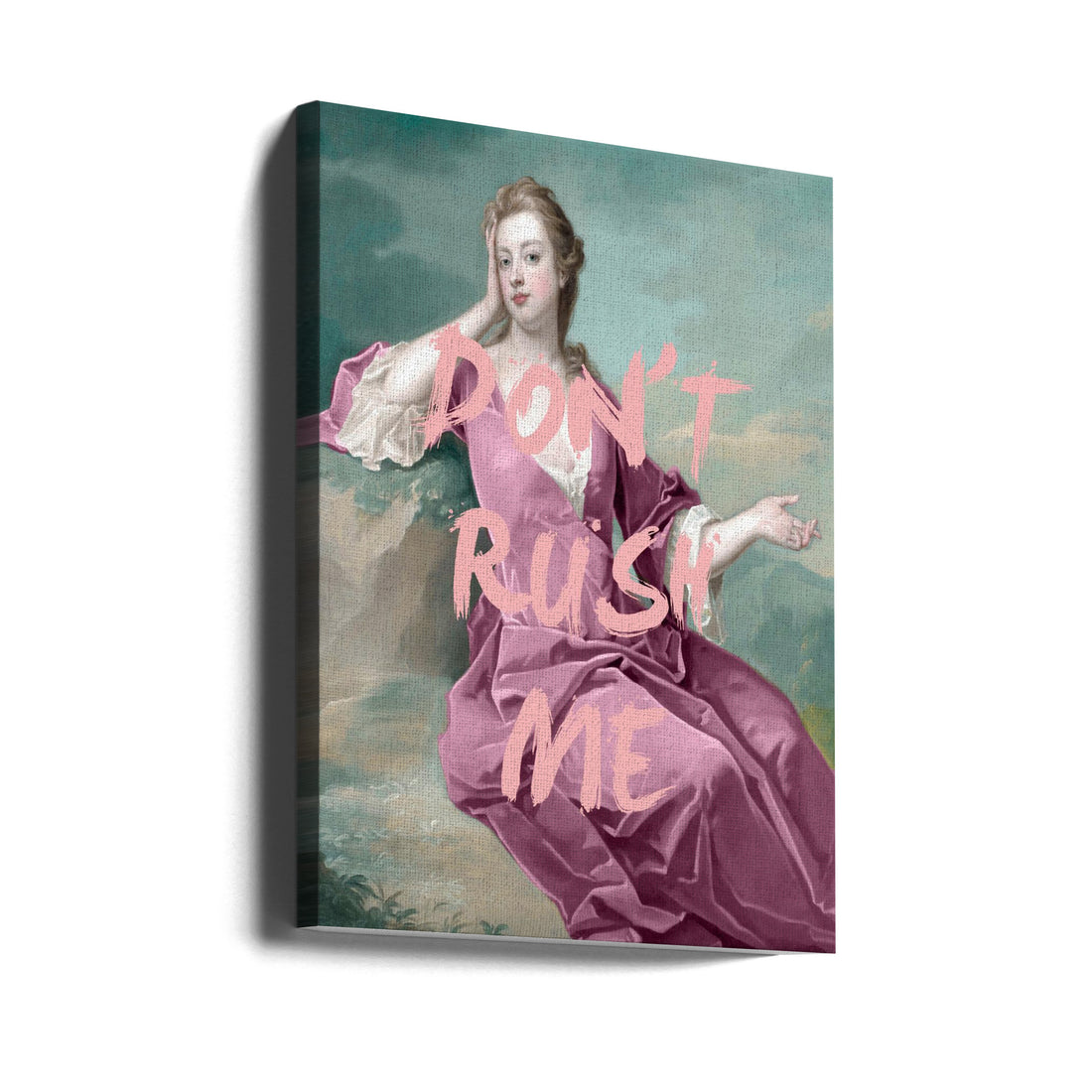 Dontrushmepink by Grace Digital Art Co | Painted Woman Portrait, Large Canvas Wall Art Print | Artsy Earth