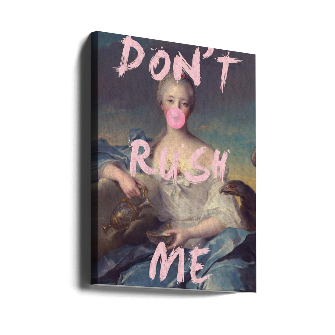 Don't Rush Me by Grace Digital Art Co | Painted Girl Portrait, Large Canvas Wall Art Print | Artsy Earth