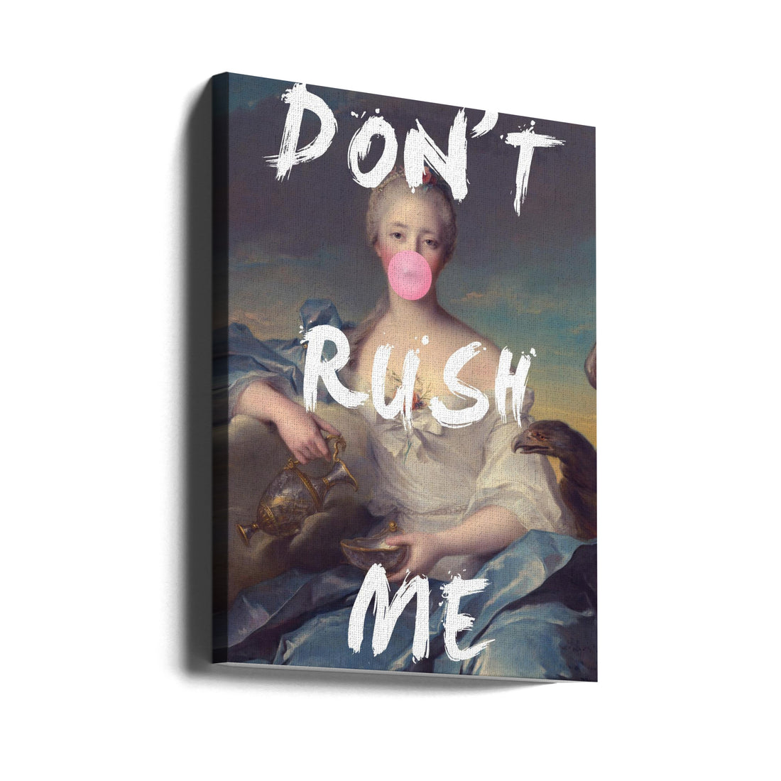 Don't Rush Me by Grace Digital Art Co | Painted Girl Portrait, Large Canvas Wall Art Print | Artsy Earth