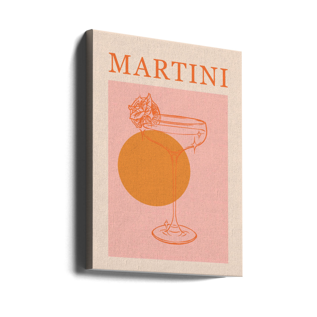 Martini Design by Grace Digital Art Co | Graphic Food Illustration, Large Canvas Wall Art Print | Artsy Earth